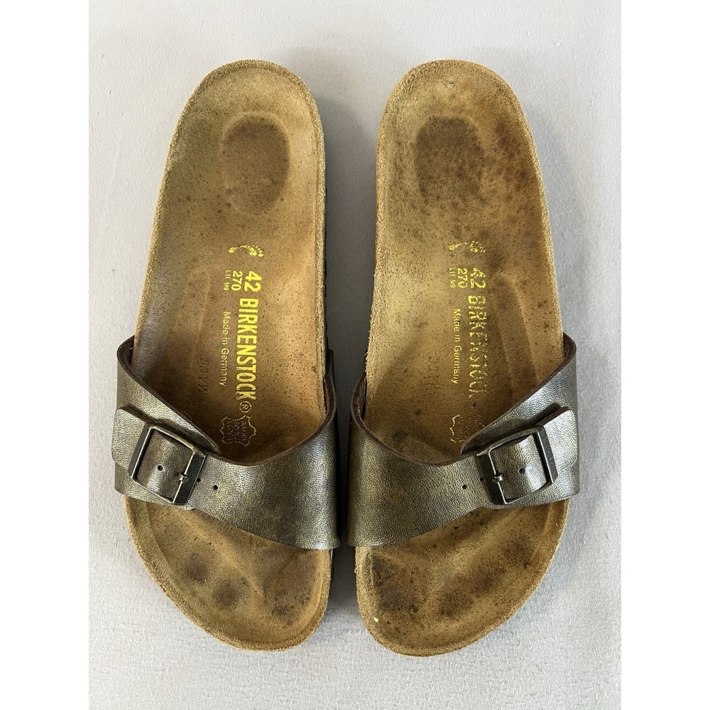 Birkenstock Madrid Bronze Sandals 42 M9 Narrow Brown